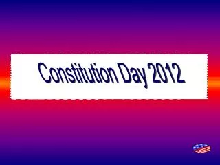 Constitution Day 2012