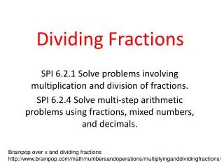 Dividing Fractions