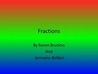 Fractions