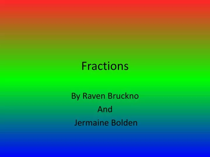 fractions