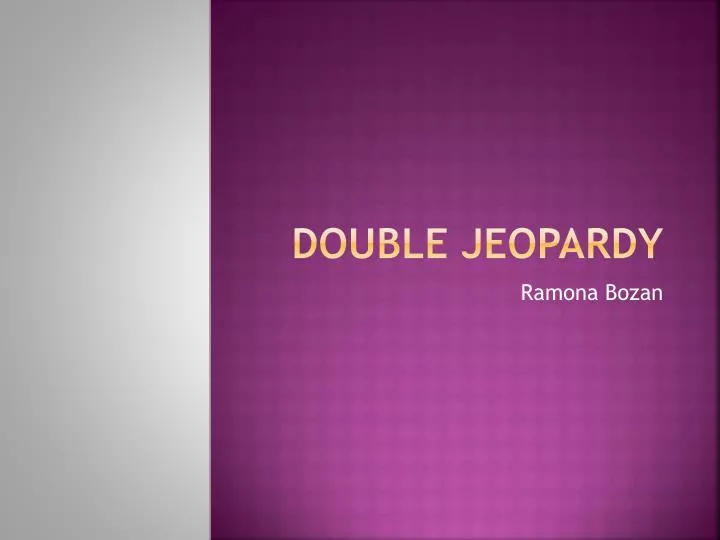 double jeopardy