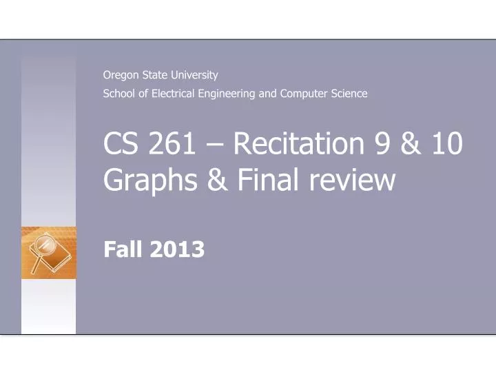 cs 261 recitation 9 10 graphs final review