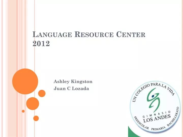 language resource center 2012