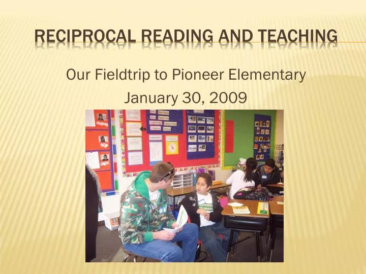 reciprocal reading and teaching