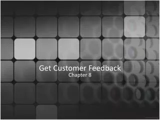 Get Customer Feedback