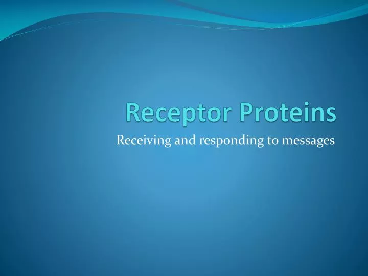 receptor proteins