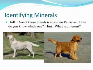 identifying minerals