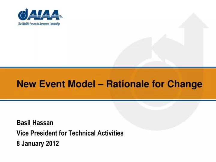 new event model rationale for change