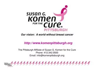 Our vision: A world without breast cancer