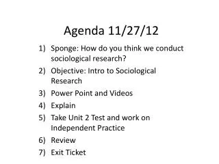 Agenda 11/27/12