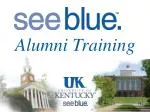 Alumni Training - slide 1
