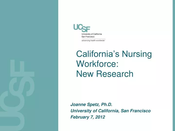 california s nursing workforce new research