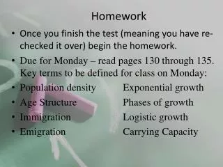 homework