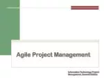 Agile Project Management - slide 1
