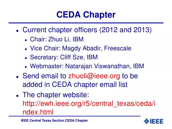 ceda chapter