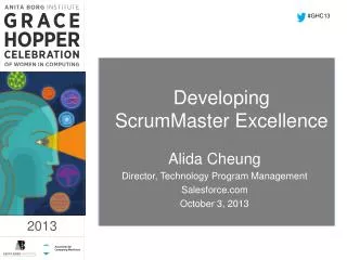 Developing ScrumMaster Excellence