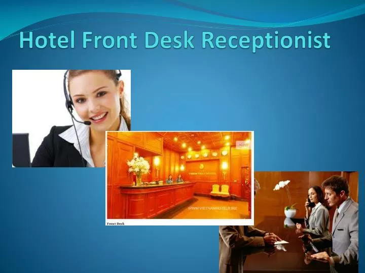 hotel front desk receptionist
