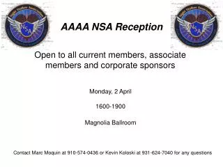 AAAA NSA Reception