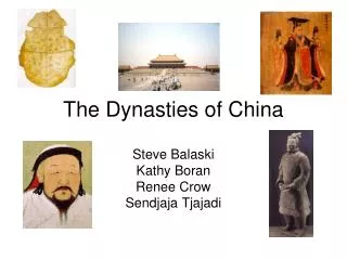 The Dynasties of China