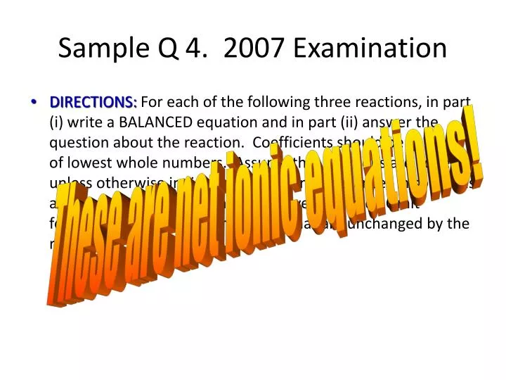 sample q 4 2007 examination