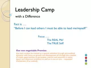 Leadership Camp