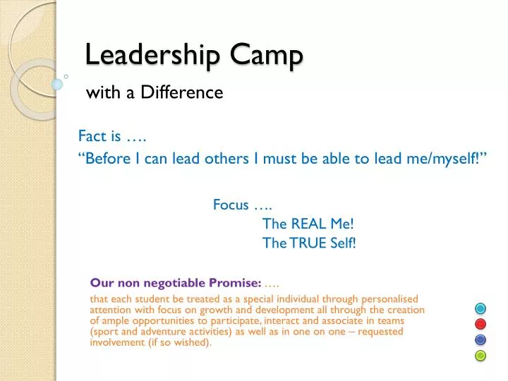 leadership camp