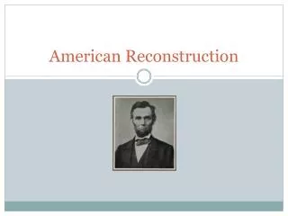 American Reconstruction