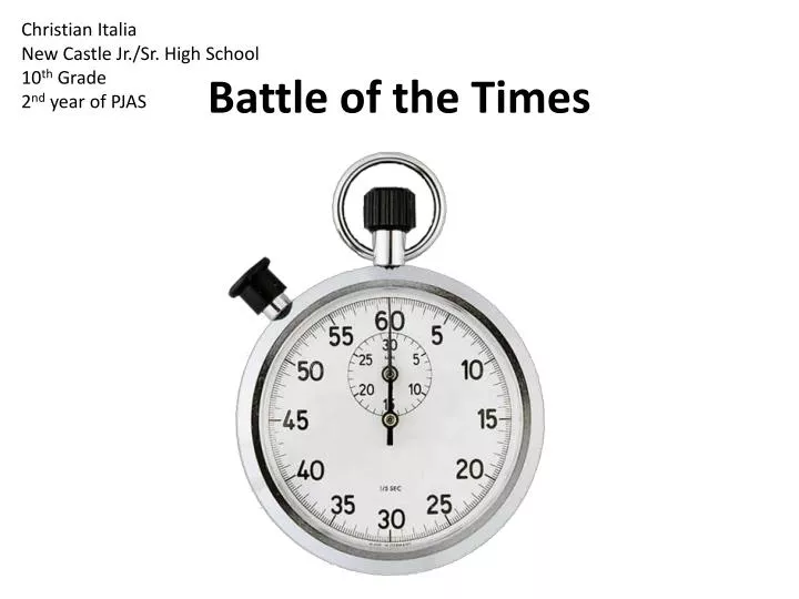 battle of the times