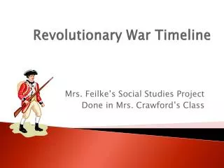 Revolutionary War Timeline