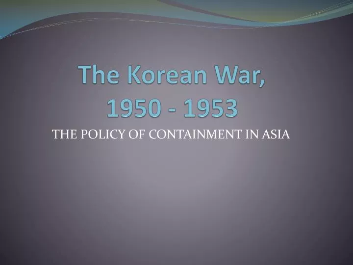 the korean war 1950 1953