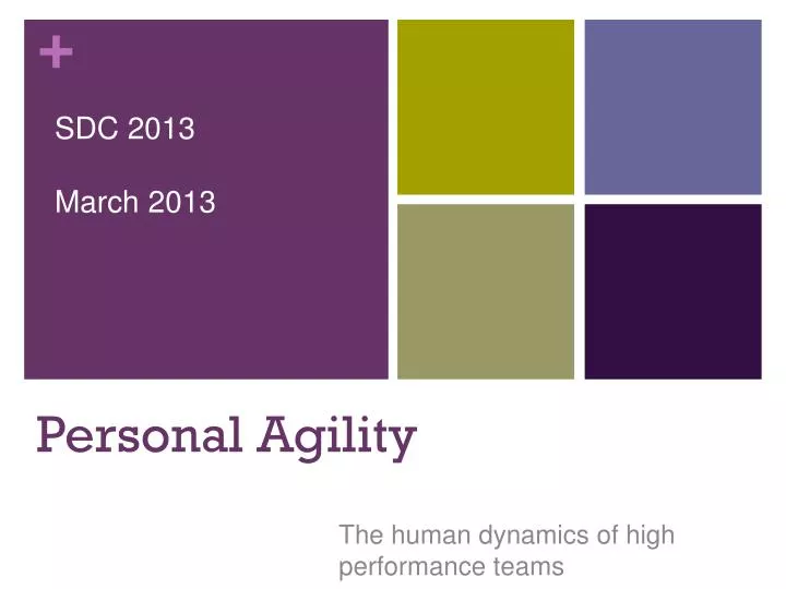 personal agility