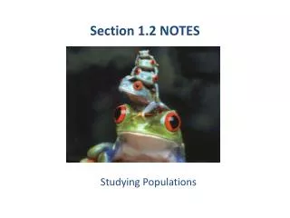 Section 1.2 NOTES