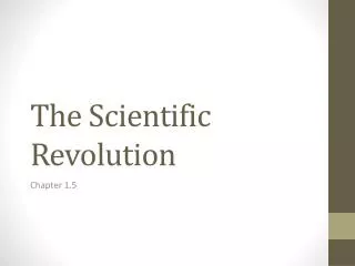 The Scientific Revolution