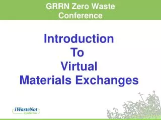 GRRN Zero Waste Conference