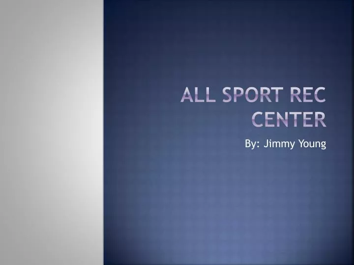 all sport rec center