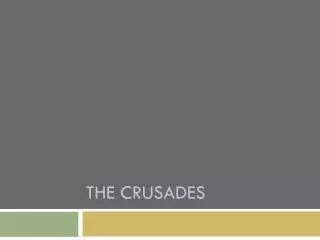 the crusades