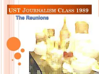 UST Journalism Class 1989
