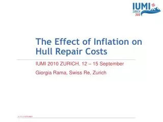 The Effect of Inflation on Hull Repair Costs