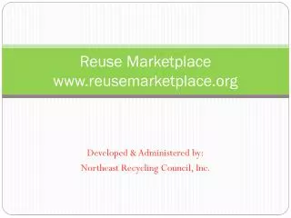 Reuse Marketplace reusemarketplace