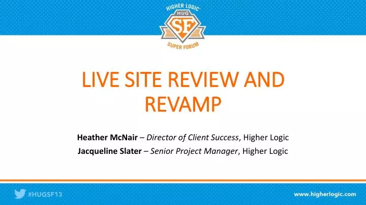 live site review and revamp