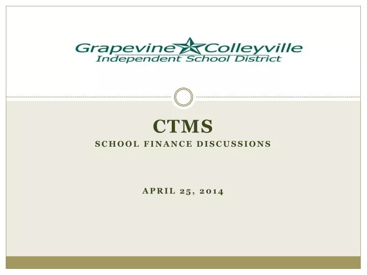ctms school finance discussions april 25 2014