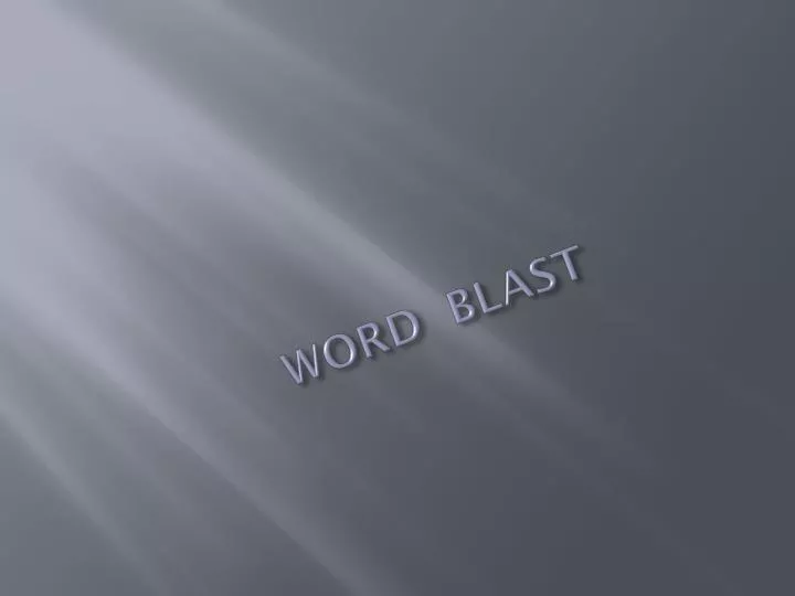 word blast