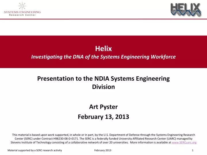 helix investigating the dna of the systems engineering workforce