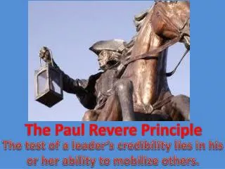 The Paul Revere Principle