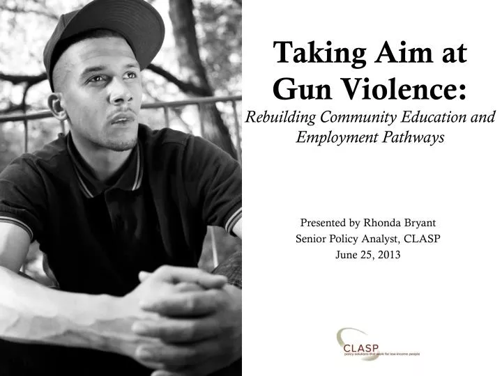 taking aim at gun violence rebuilding community education and employment pathways