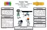 Poster Title Author 1, Author 2, … , Author N School Name and District Town, State - slide 1