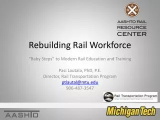 Rebuilding Rail Workforce