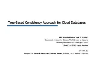 Tree-Based Consistency Approach for Cloud Databases