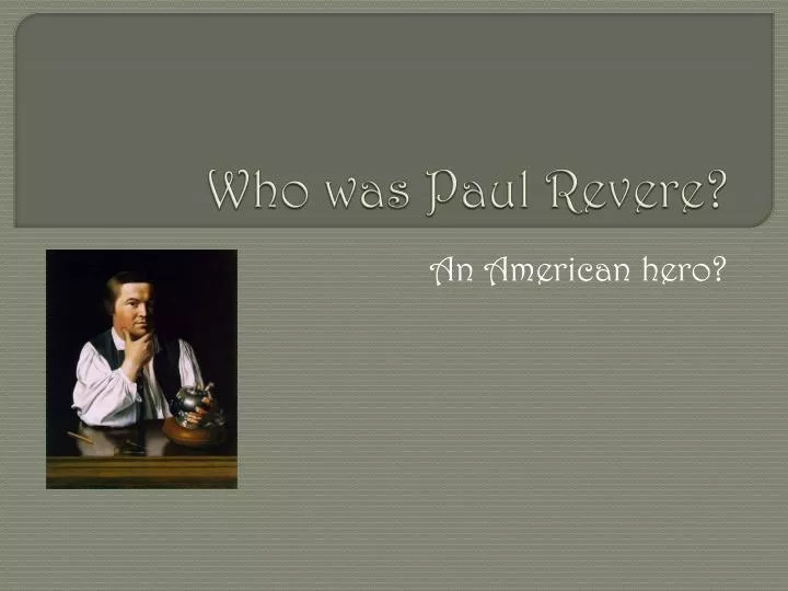 who was paul revere