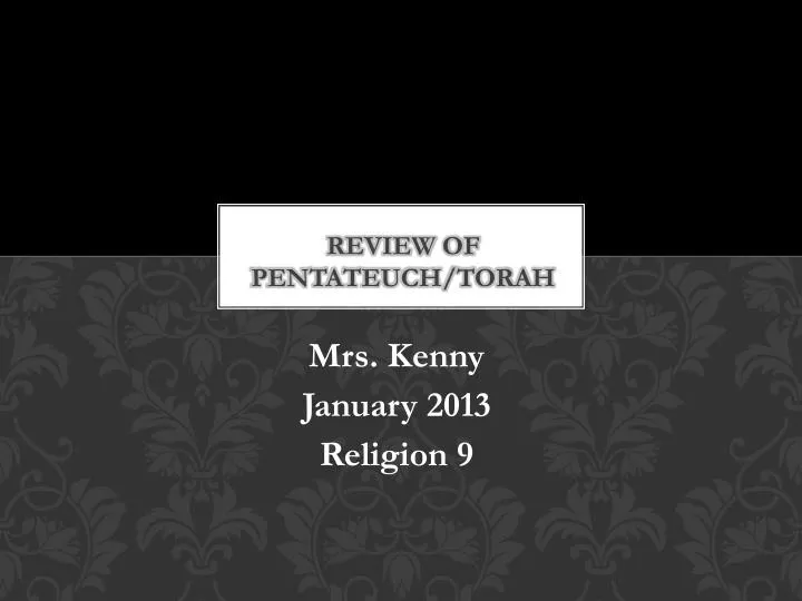 review of pentateuch torah
